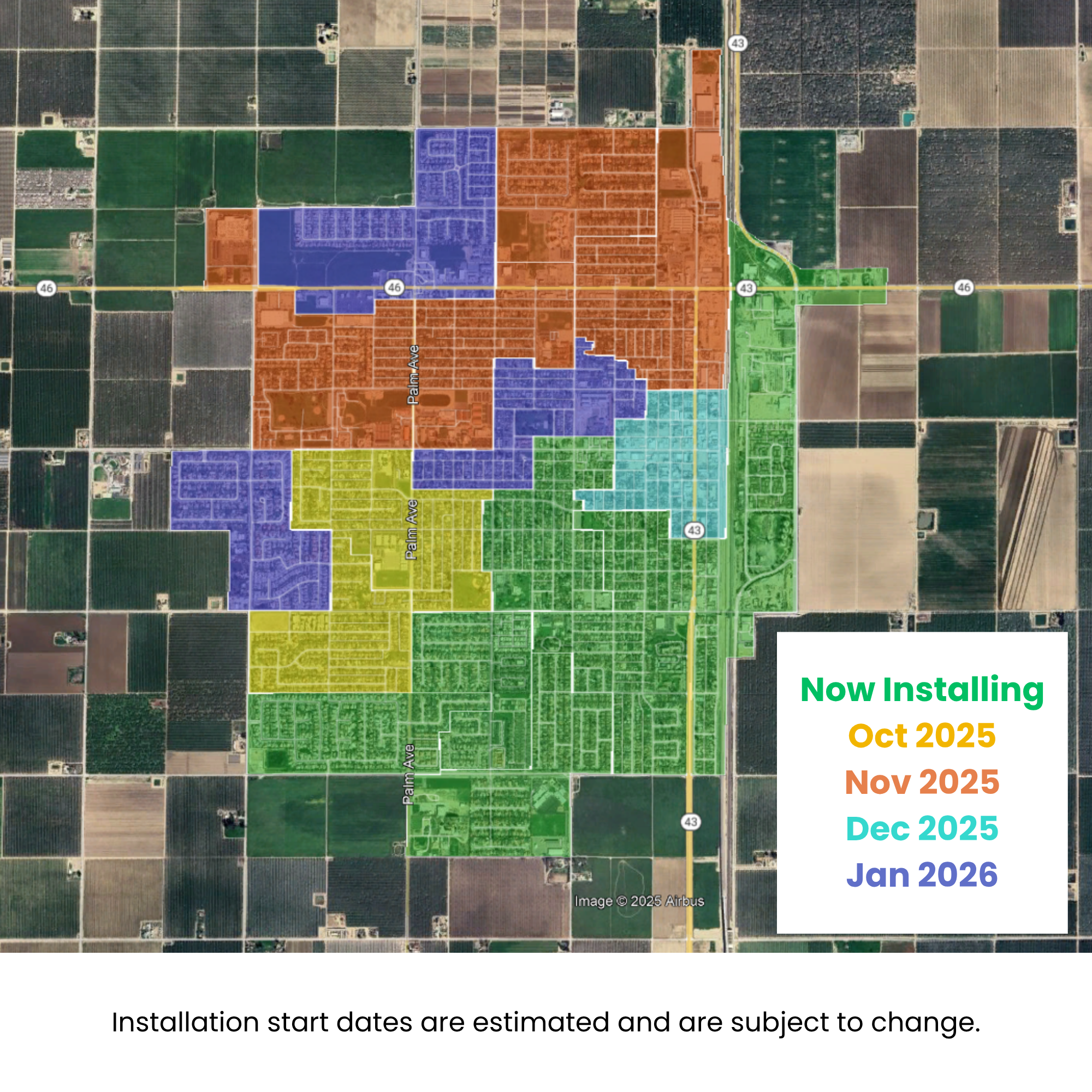 Wasco Construction Map 9.30